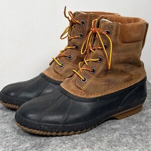 Sorel Men's Cheyanne II Lace Duck Winter Boots Size 11.5 Waterproof Leather 200g